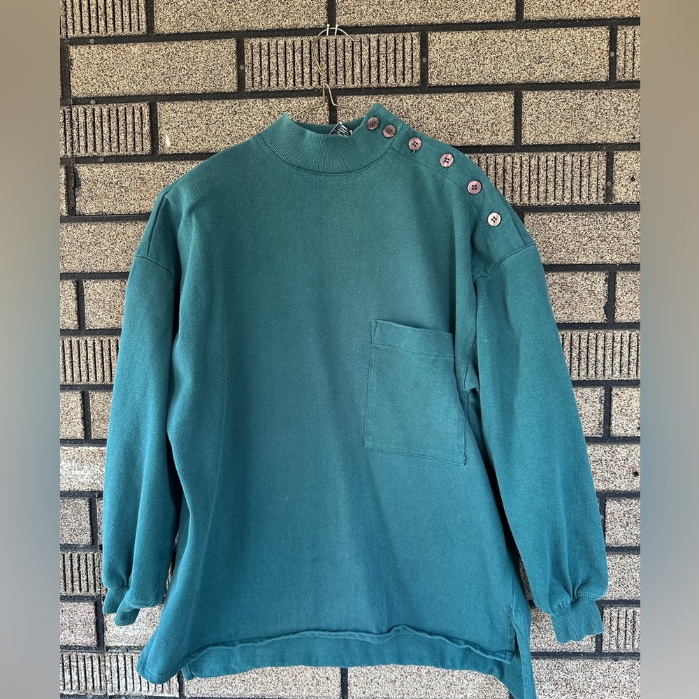 Jones New York Vintage Petite Mock Neck Sweater - Picture 2 of 6